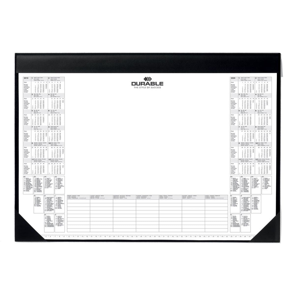 Durable - bloc-notes avec calendrier 2025-2026