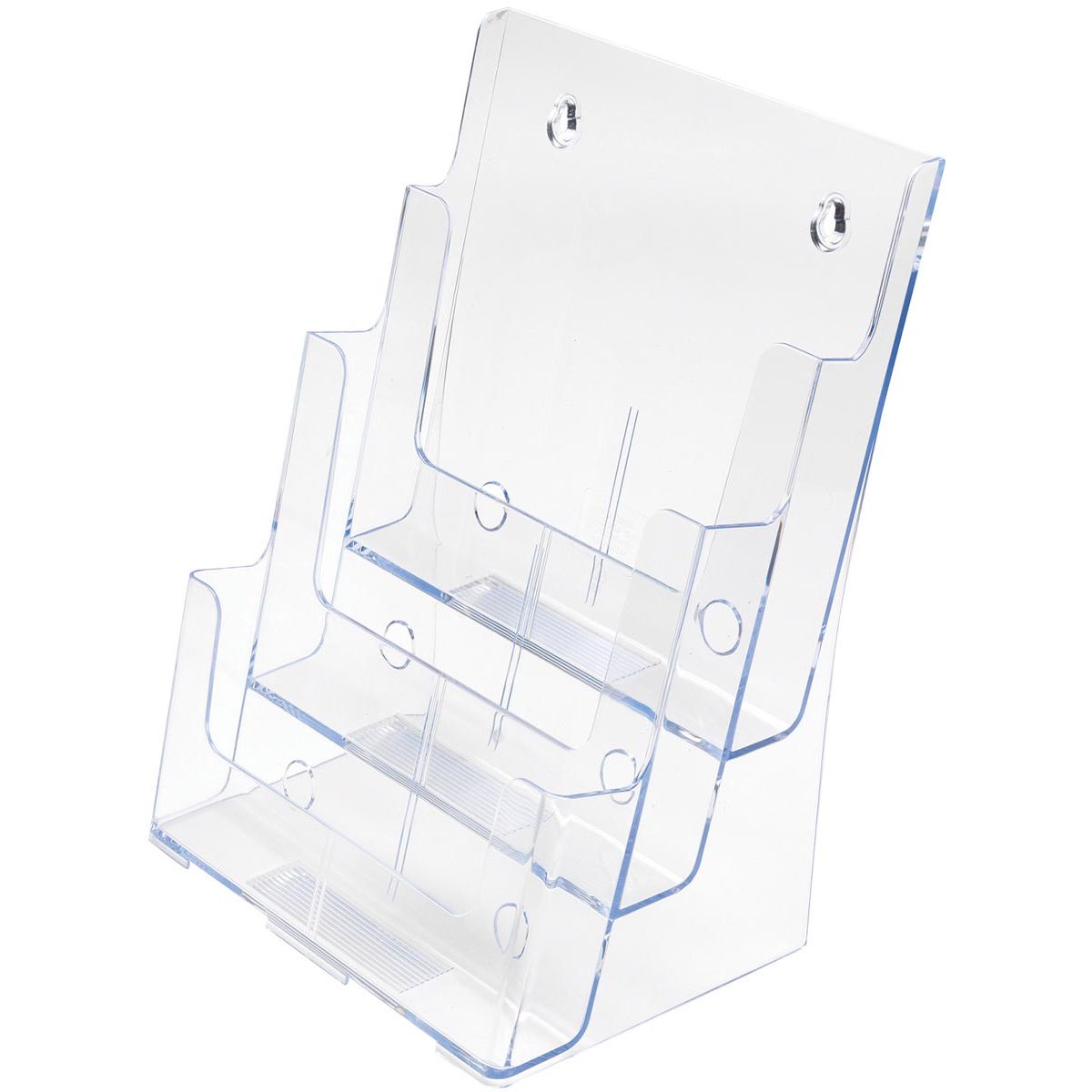 Deflecto - folderhouder ft A4, 3 opbergvakken