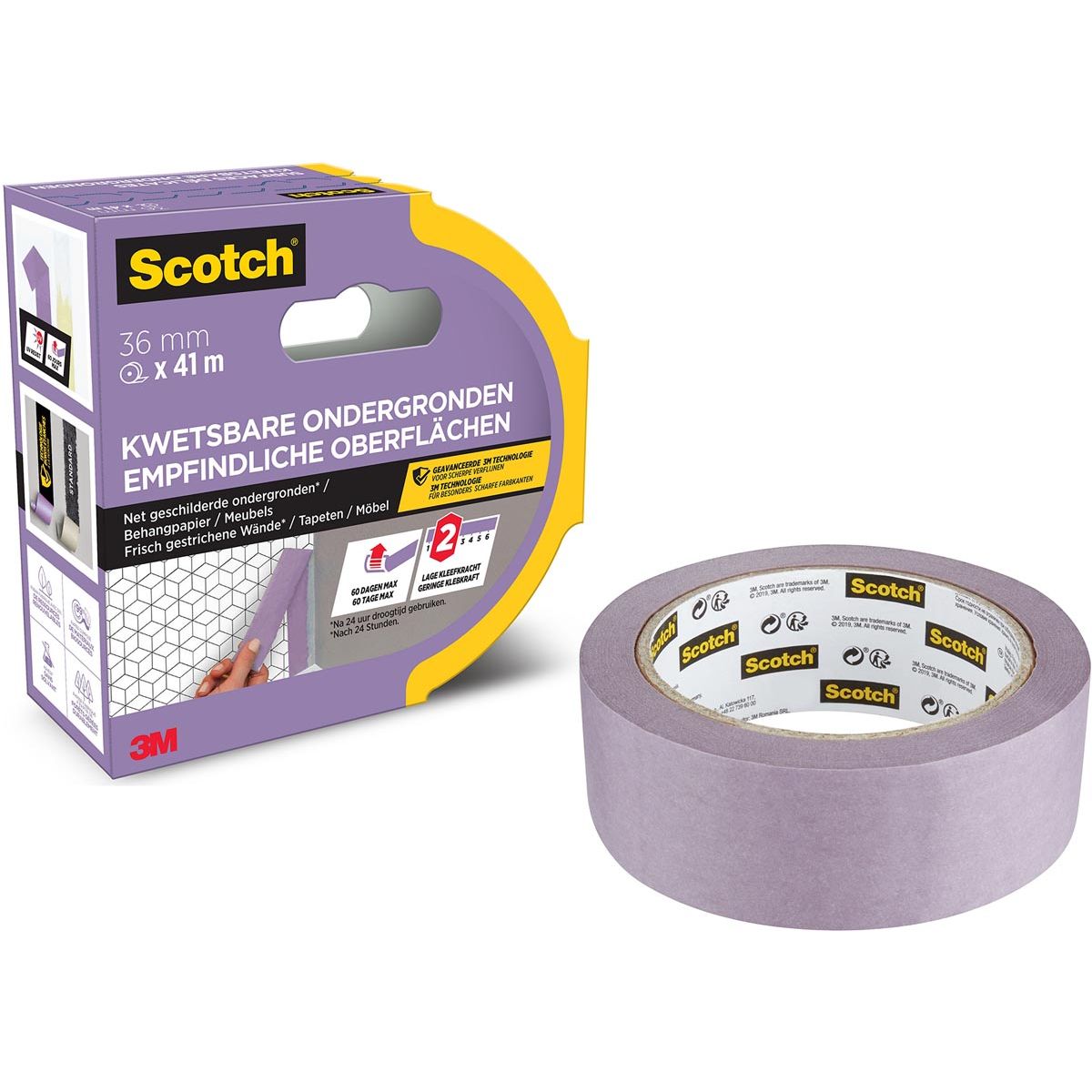 Scotch - ruban de masquage, 36 mm x 41 m, PEFC