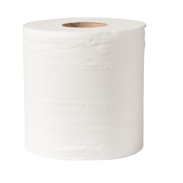 Klika - Poetspapier | 2-laags | 20cm | 100m | cellulose | wit | 6 stuks