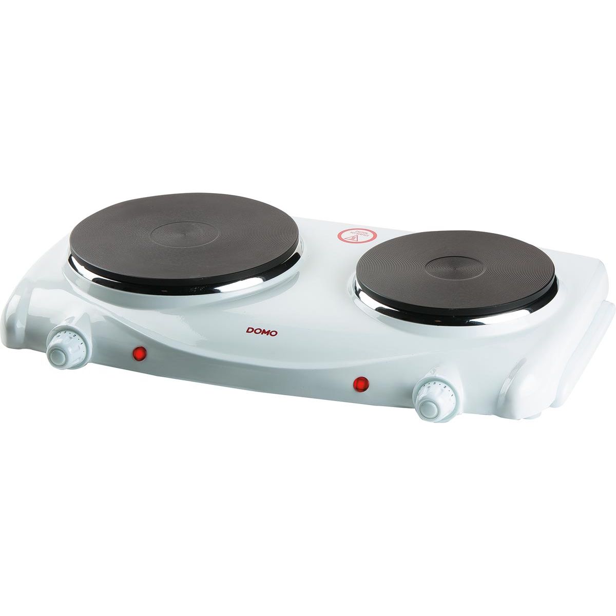 Domo - electric hob, 1000-1500W, white