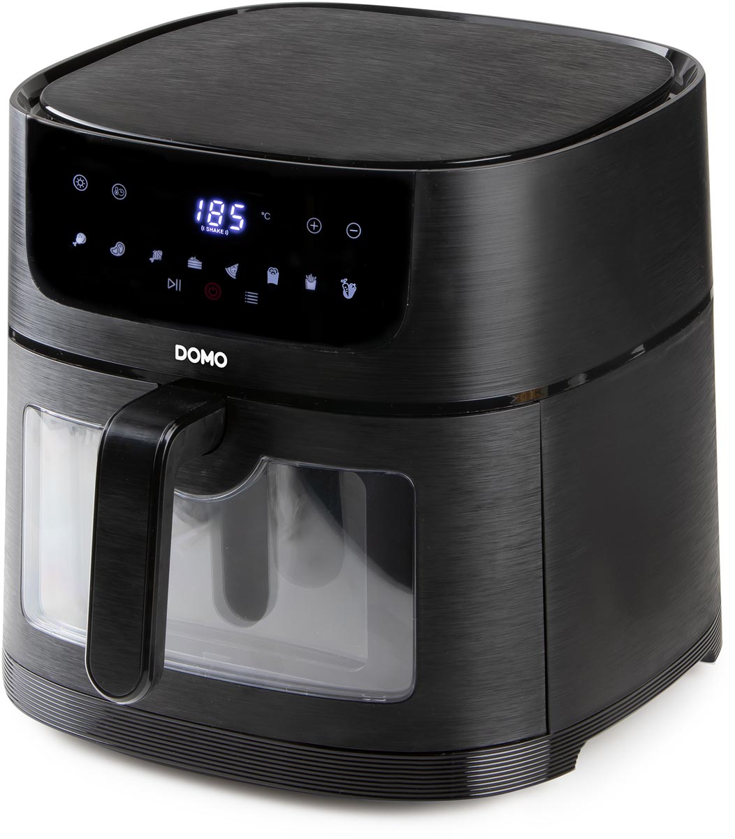 Domo - Heißluftfritteuse Deli-Fryer mit Sichtfenster, 8 l, schwarz