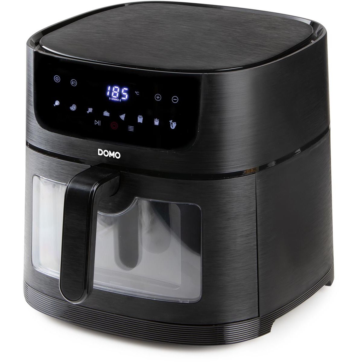 Domo - Heißluftfritteuse Deli-Fryer mit Sichtfenster, 8 l, schwarz