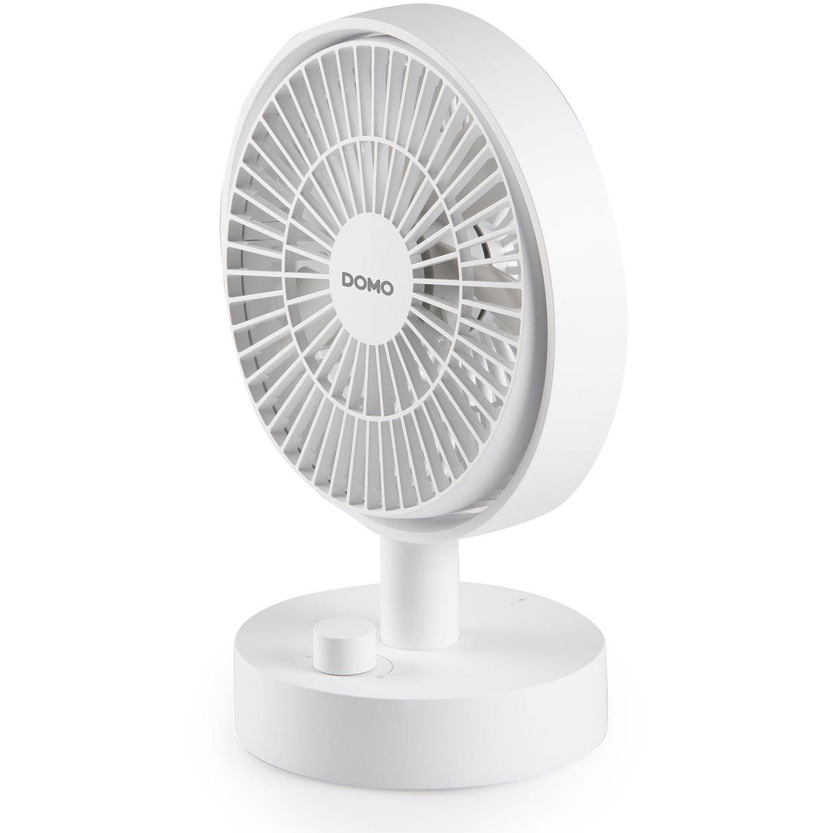 Domo - tafelventilator, oplaadbaar via USB-C