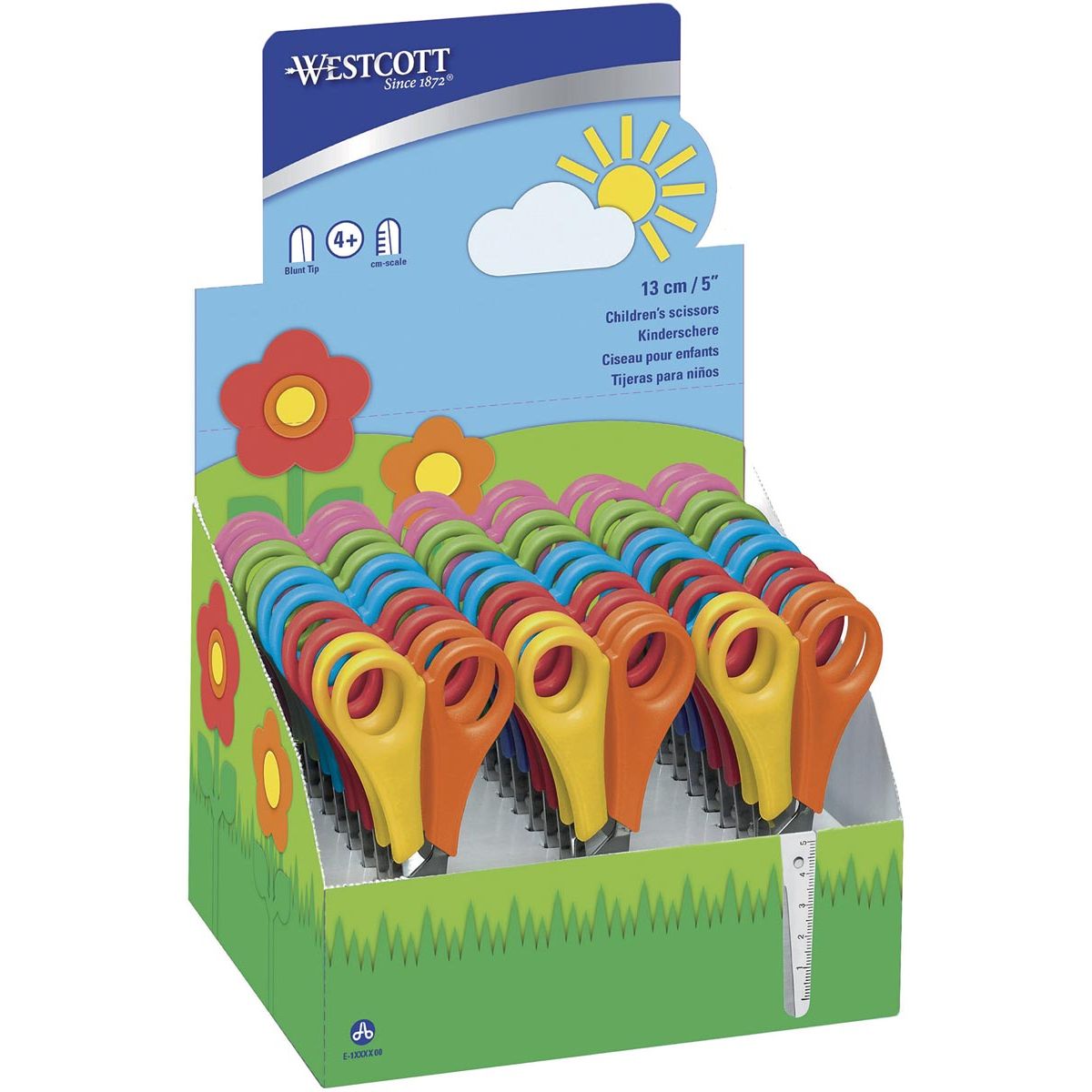 Westcott - forbici per bambini, espositore con 30 pezzi, assortiti