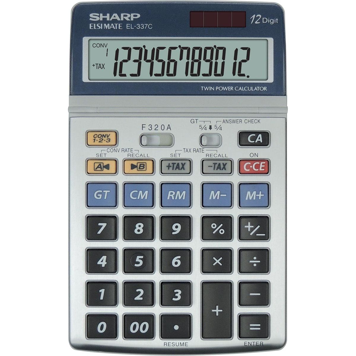 Sharp - calculadora de escritorio EL-337C