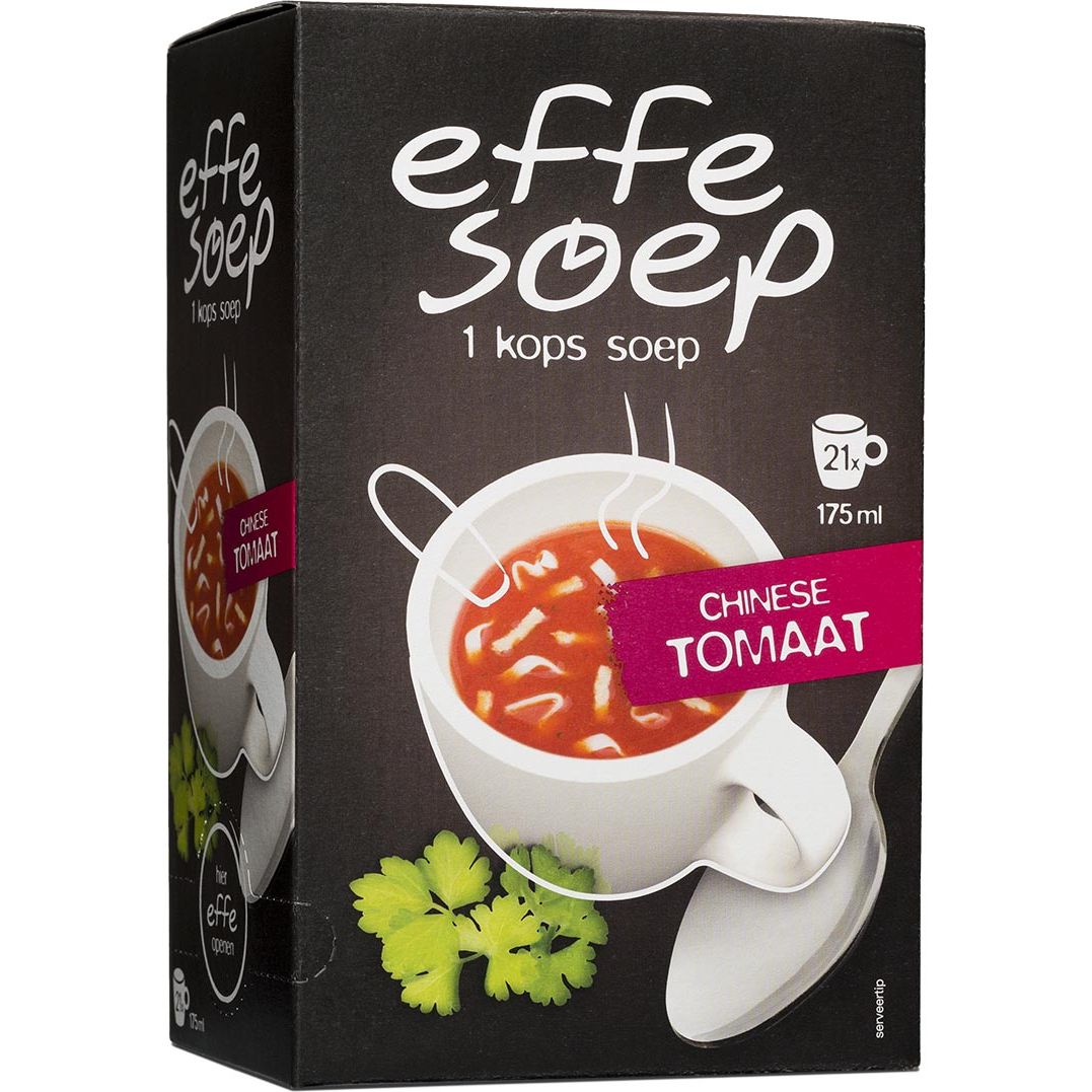 Einfache Suppe – 1 Tasse, chinesische Tomate, 175 ml, Schachtel mit 21 Beuteln