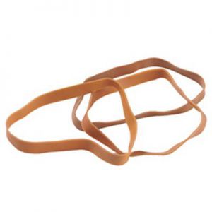 Timmers - Elastic 1 kilo brown 80x8mm (postman)