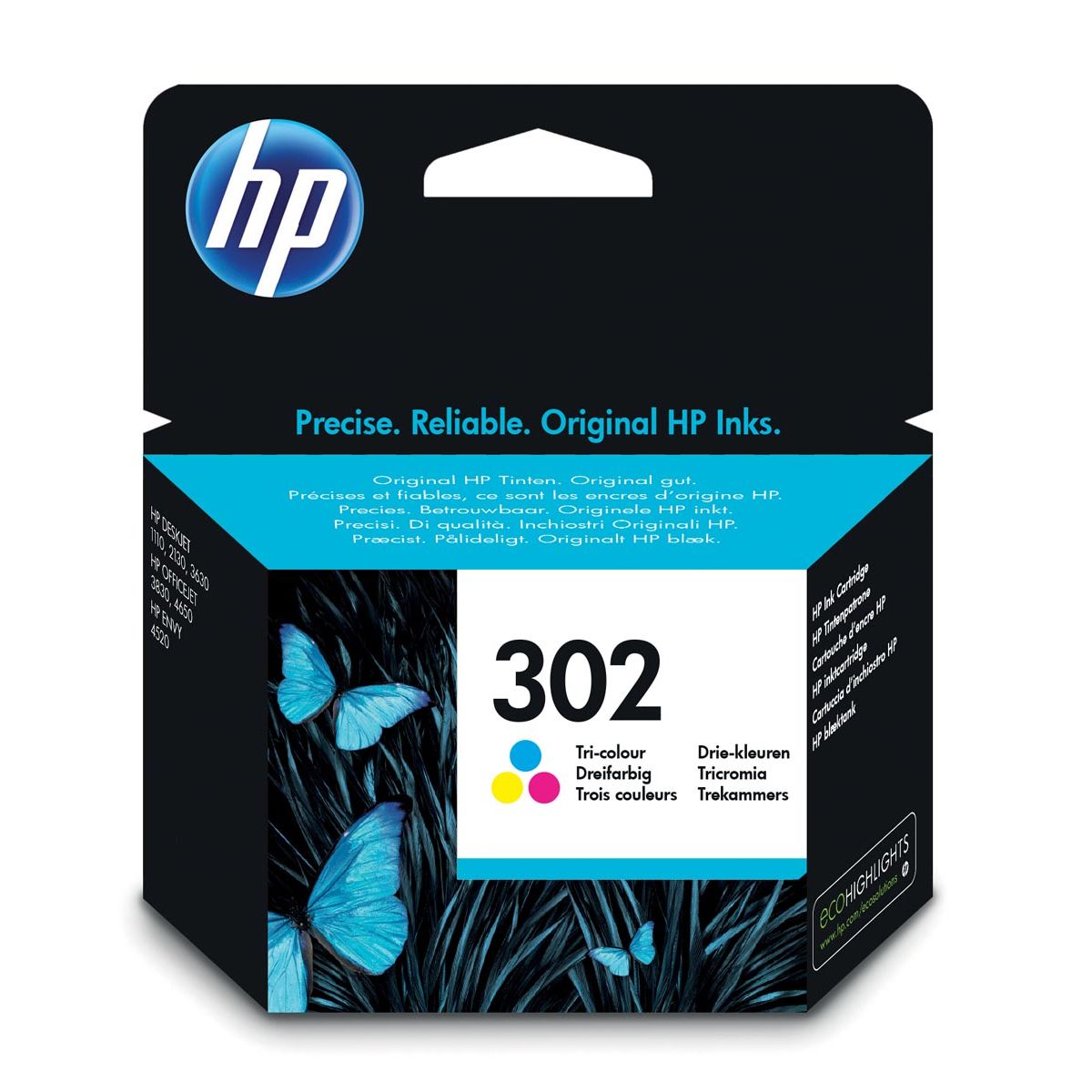 HP - Cartucho de tinta f6u65ae 302 color