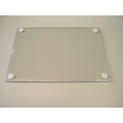 Timmers - Brochure holder acrylic A4 1 leaf lift with e