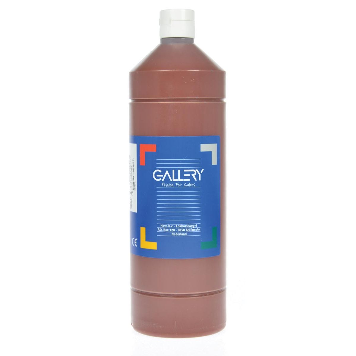 Galerie - gouache, bouteille de 1 l, marron foncé