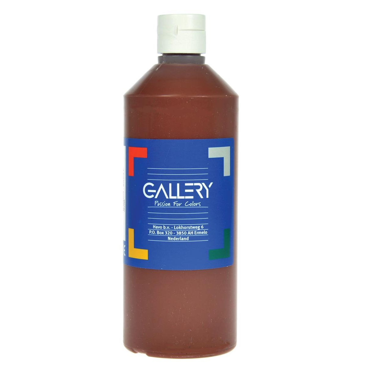 Galleria - guazzo, bottiglia da 500 ml, marrone scuro