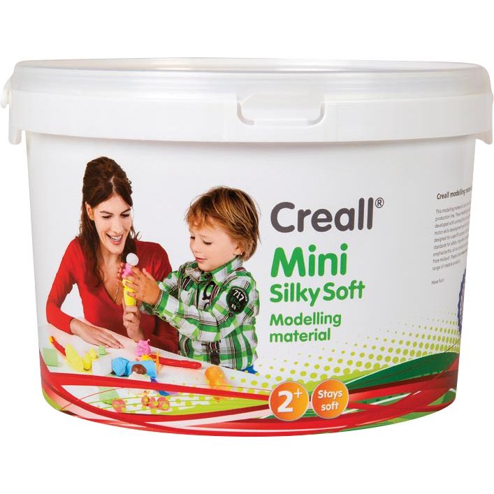 Creall - modeling paste, 1.10 kg jar with assorted colours