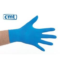 Handschoen latex gepoederd BLAUW 100 stuks Small