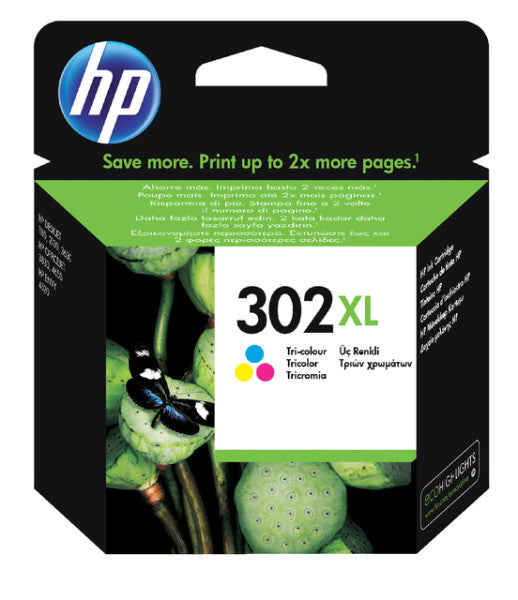 HP - Cartucho de tinta f6u67ae 302xl color
