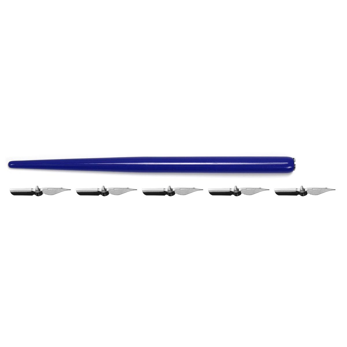 Kangaro - tekenpenhouder met kroontjes, blauw, blister van 1 houder en 5 kroontjes