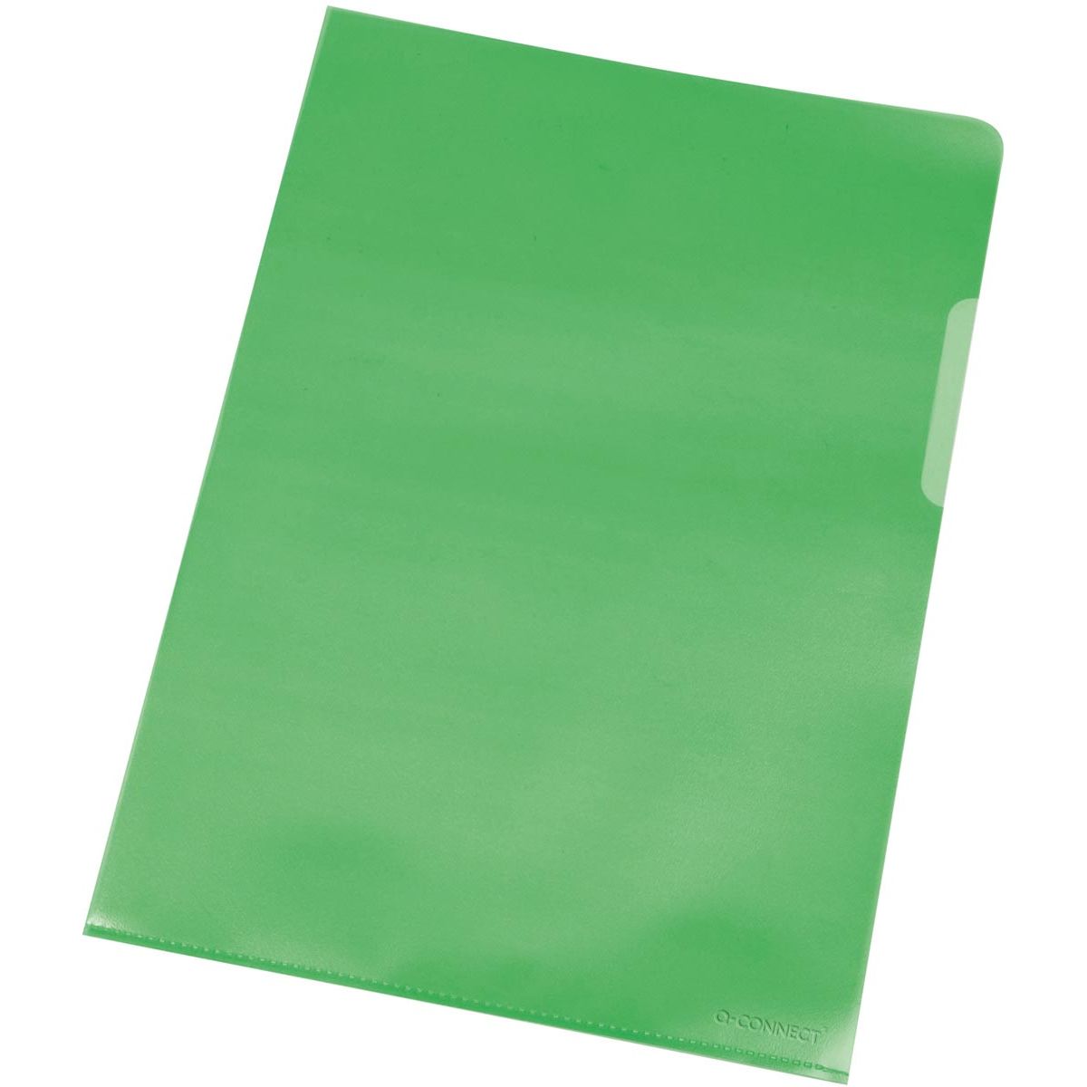 Q-CONNECT - L-map verde 120 micras paquete de 100 piezas