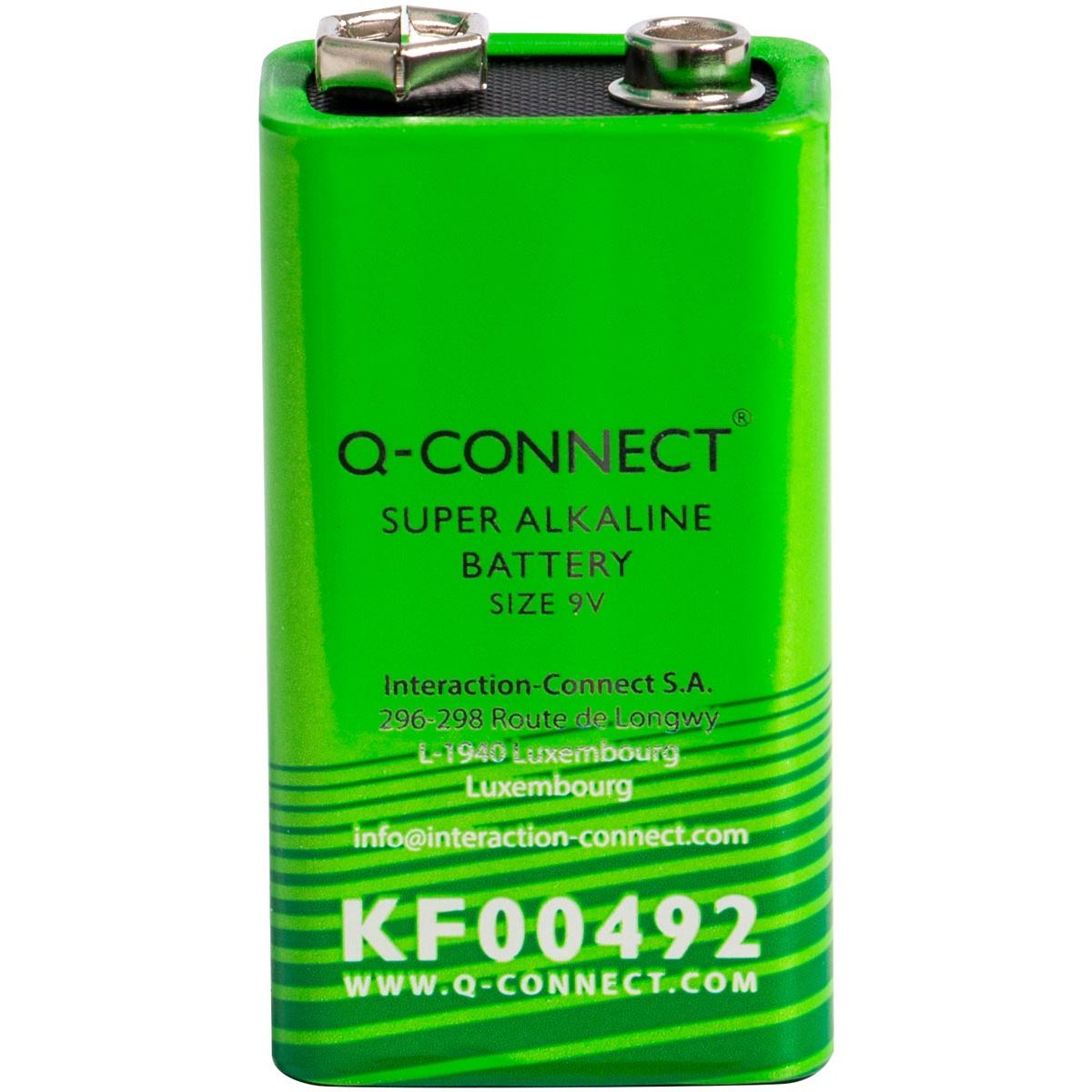 Q-CONNECT - batteria alcalina, E, 9V
