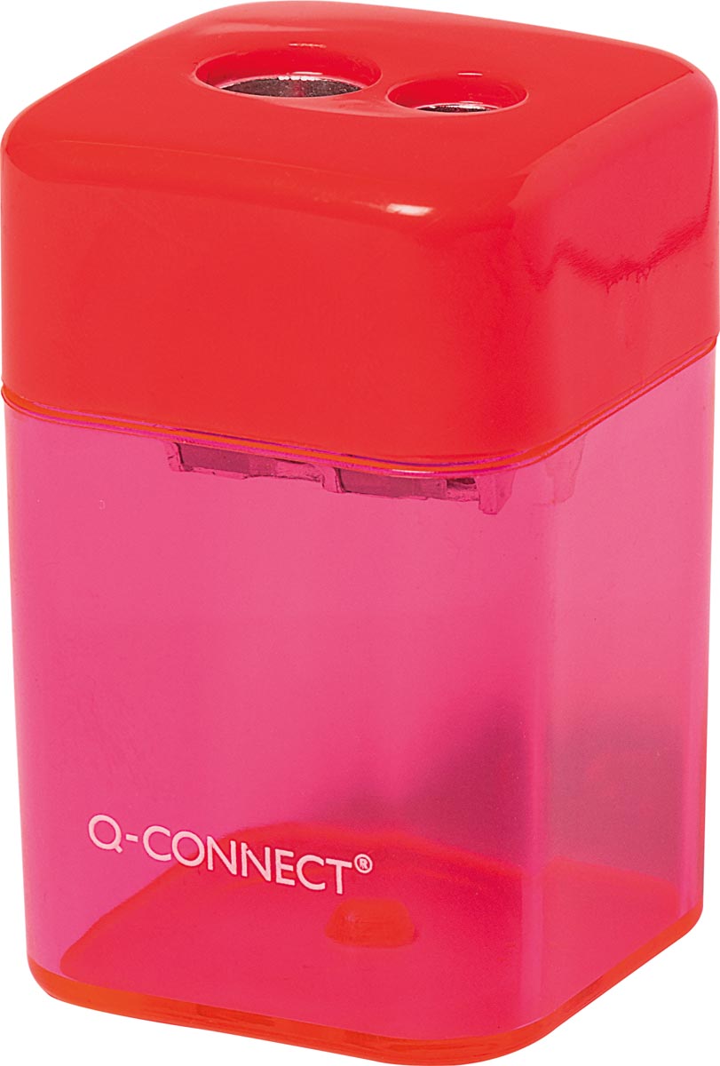 Q-CONNECT - sacapuntas 2 agujeros colores surtidos
