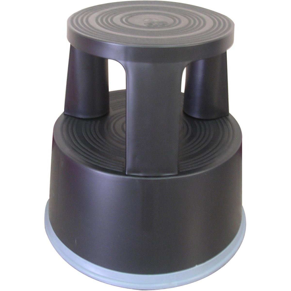 Q-CONNECT - sgabello con ruote, plastica, nero