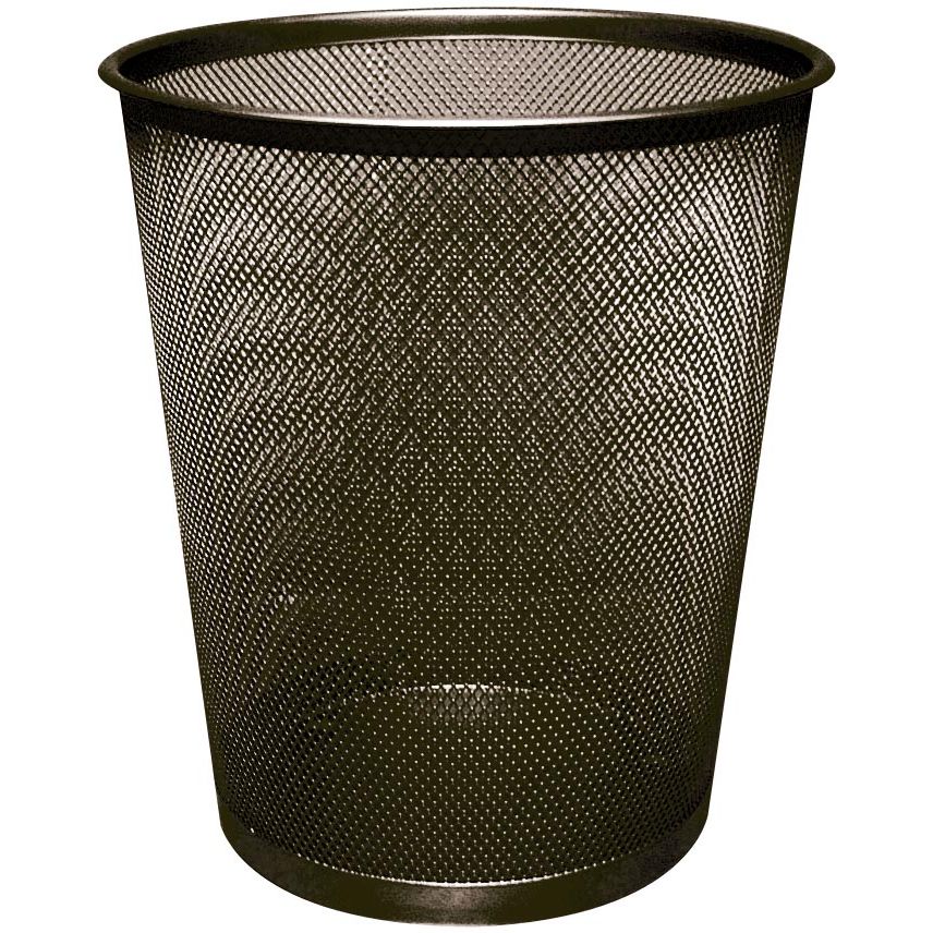 Q-CONNECT - paper basket 19 liter metal black