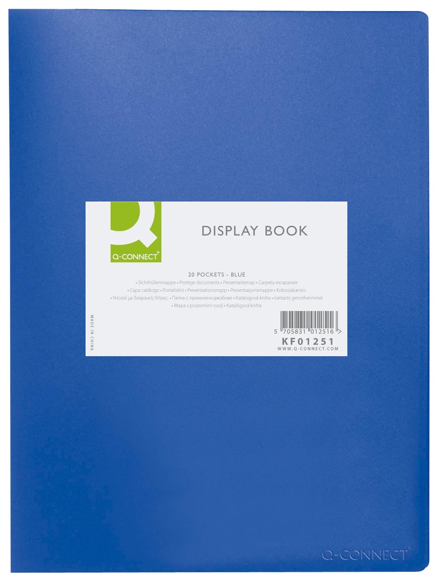 Q-CONNECT - album, A4, 20 bags, blue