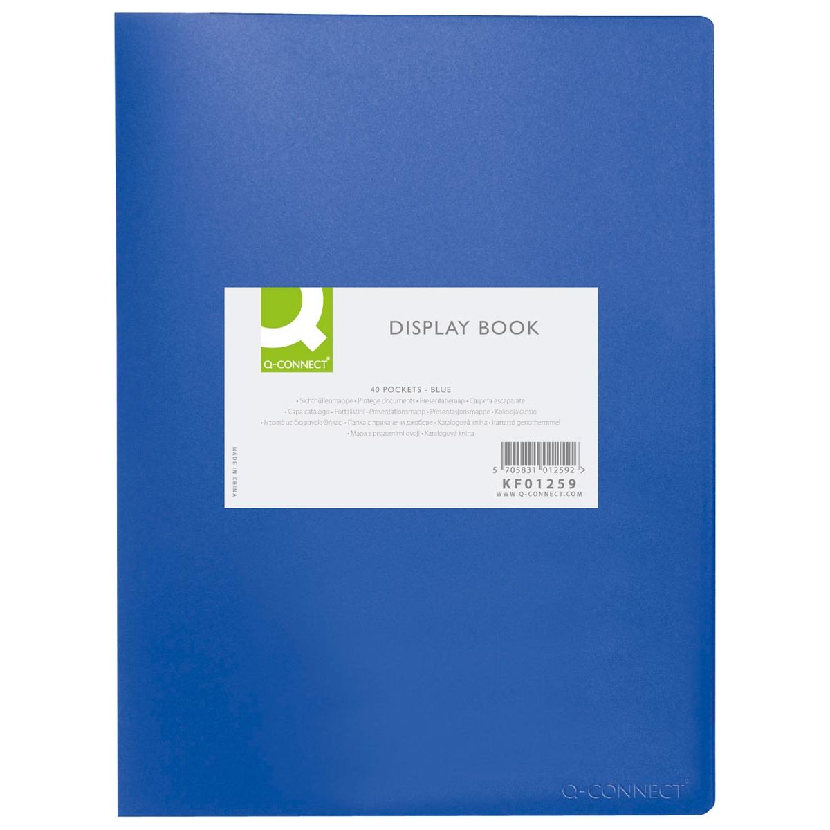 Q-CONNECT - lbum, A4, 40 tassen, blauw