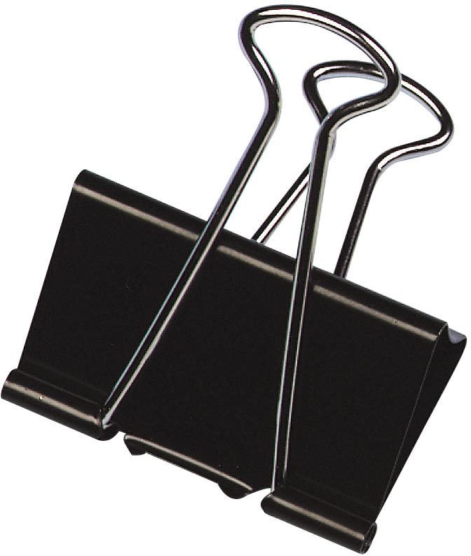 Q-CONNECT - foldback clip, black, 32 mm, box of 10 pieces
