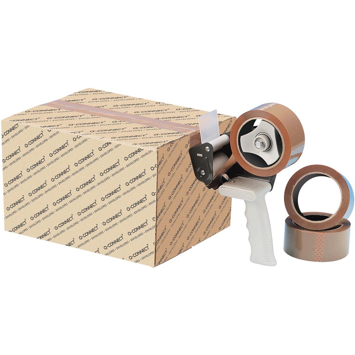 Q-CONNECT - distributeur de ruban d'emballage, pour rouleaux 50 mm x 66 m