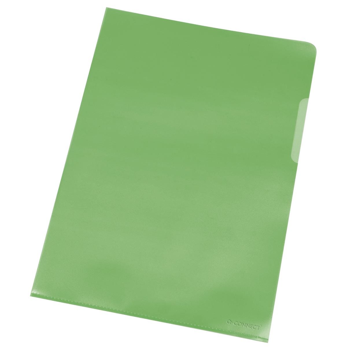 Q-CONNECT - Piegatrice a L, verde, 120 micron, confezione da 10