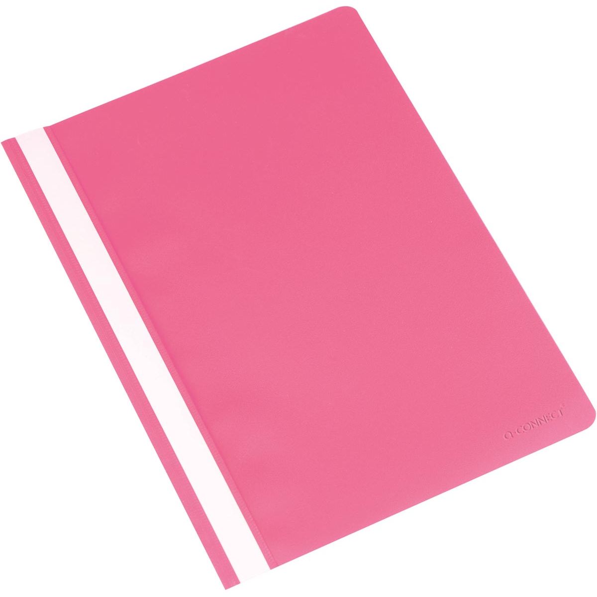 Q-CONNECT - Schnellheftmappe, A4, rosa