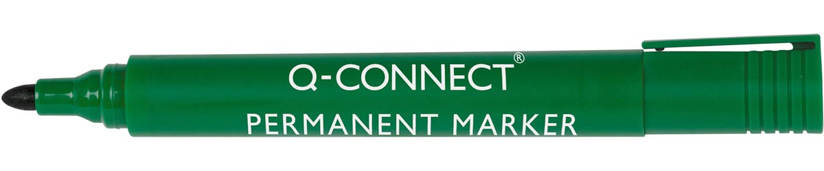 Q-CONNECT - permanent marker, 2-3 mm, round tip, green