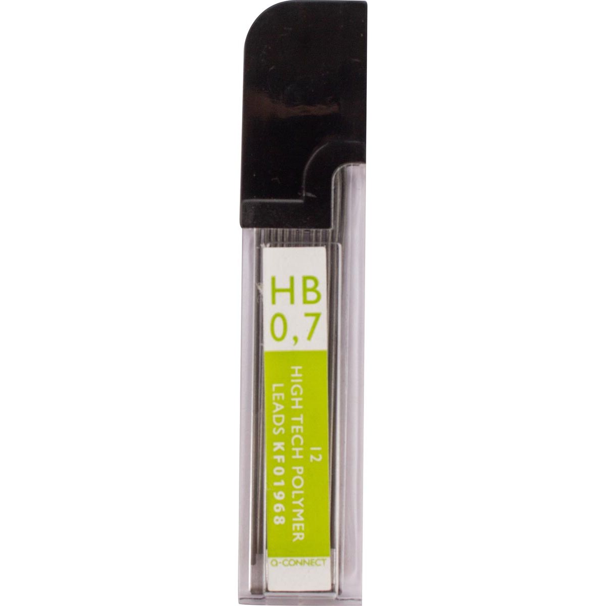 Q-CONNECT - potloodstiften 0,7 mm HB etui van 12 stuks
