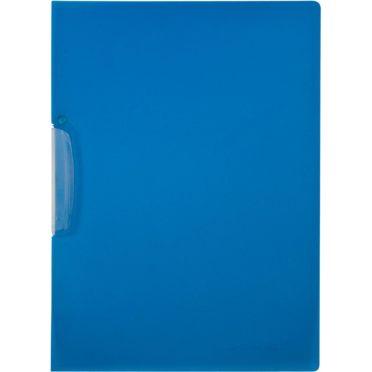 Q-CONNECT - Carpeta con clip oscilante A4 Azul transparente