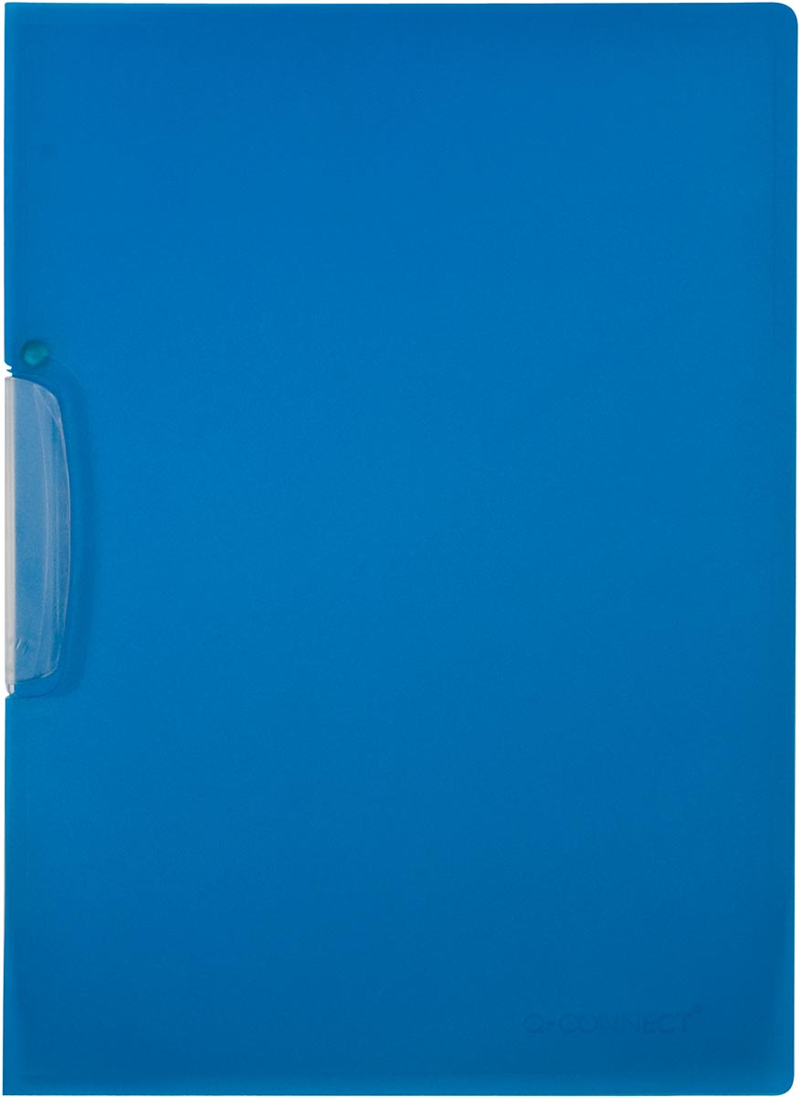 Q-CONNECT - Clip folder swing clip A4 Transparent blue