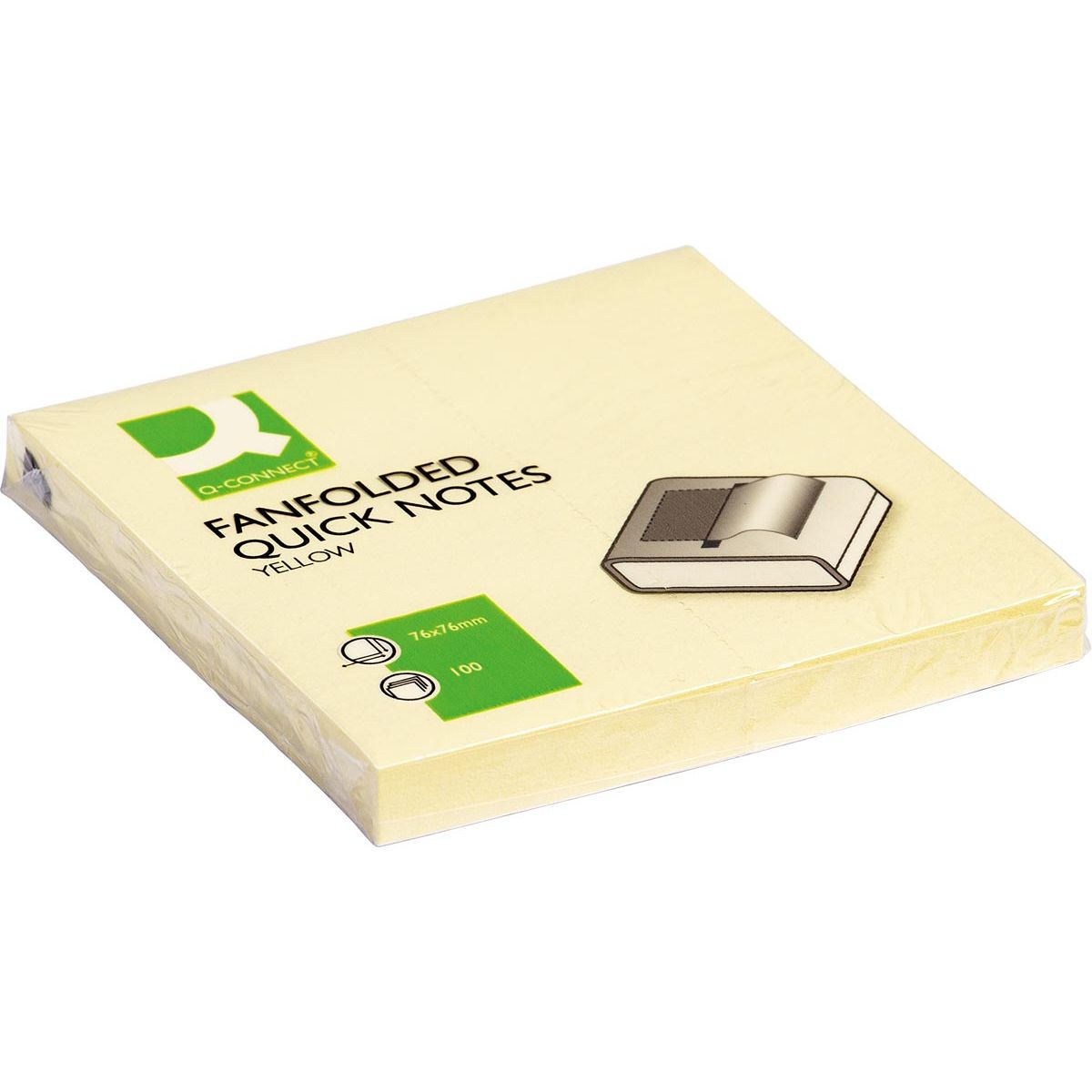 Q-CONNECT - Z-Quick Notes, ft 76 x 76 mm, 100 vel, geel