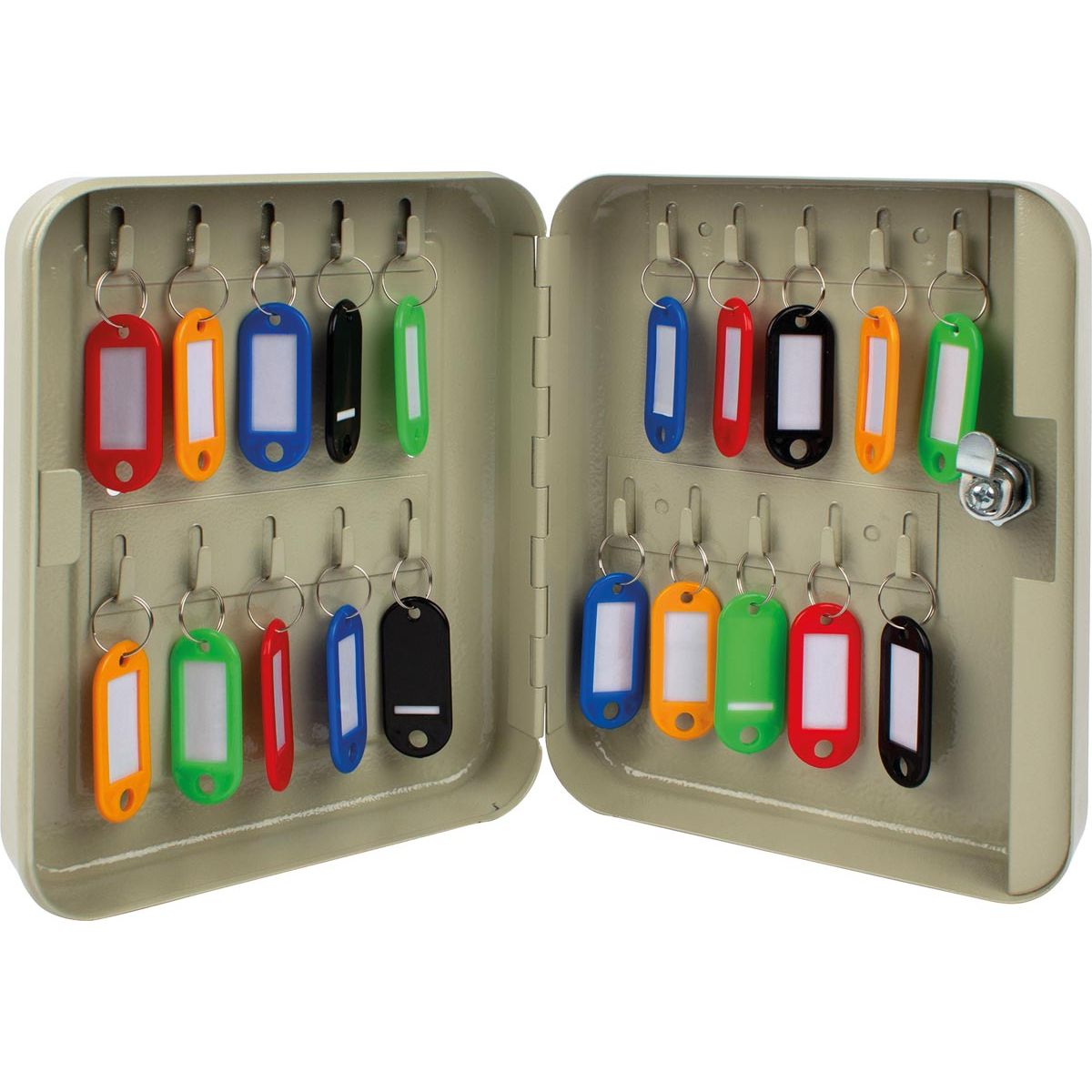 Q-CONNECT - armadietto portachiavi per 20 portachiavi, grigio