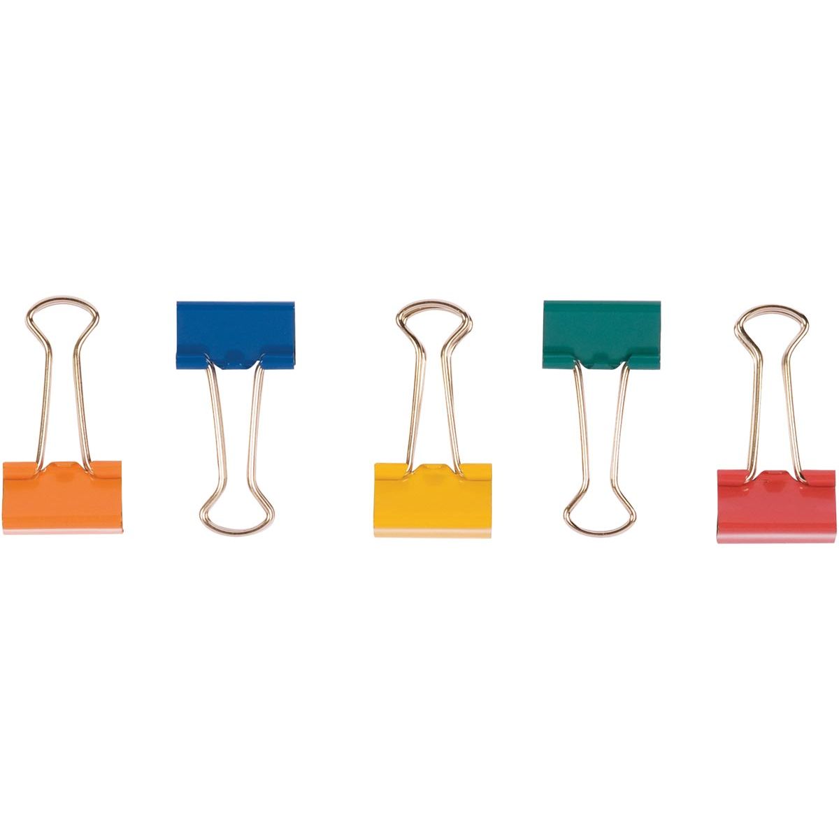Q-CONNECT - clip rabattable, couleurs assorties, 32 mm, boîte de 10 pièces