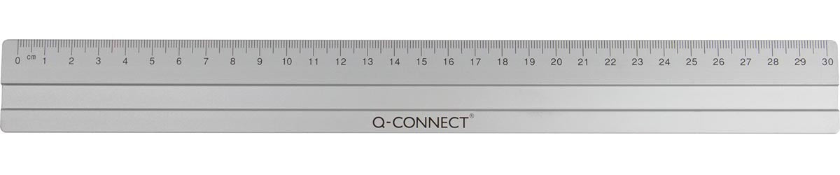 Q-CONNECT - Messstab, Aluminium, 30 cm, im Hängekoffer