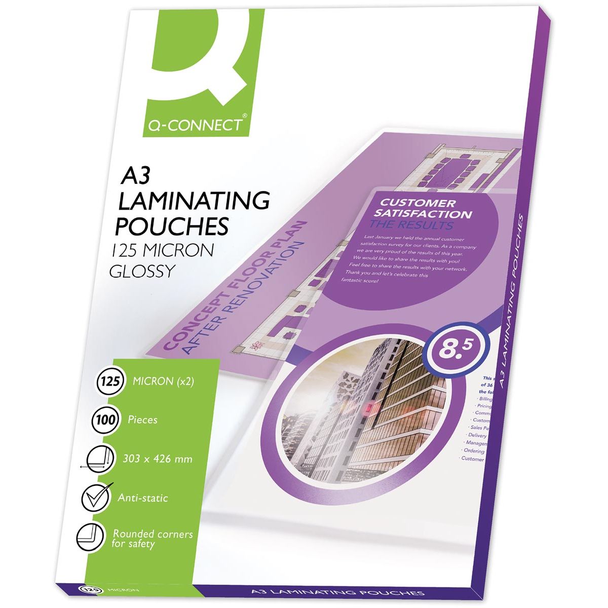 Q-CONNECT - laminating pouch A3 2x 125 micron 100 pieces
