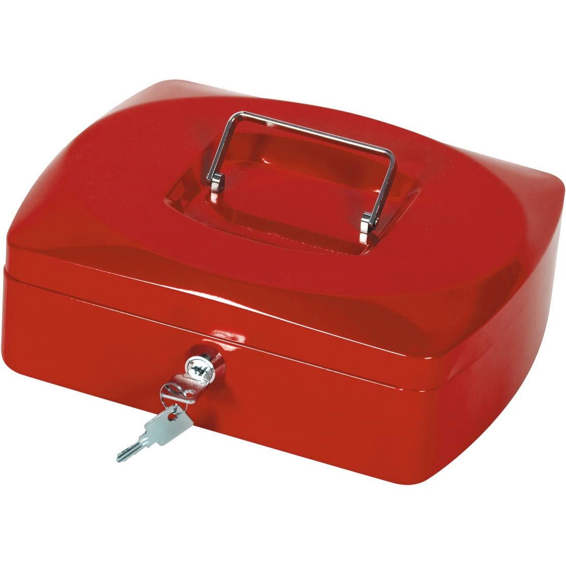 Q-CONNECT - caja para dinero, 255 x 200 x 85 mm, rojo