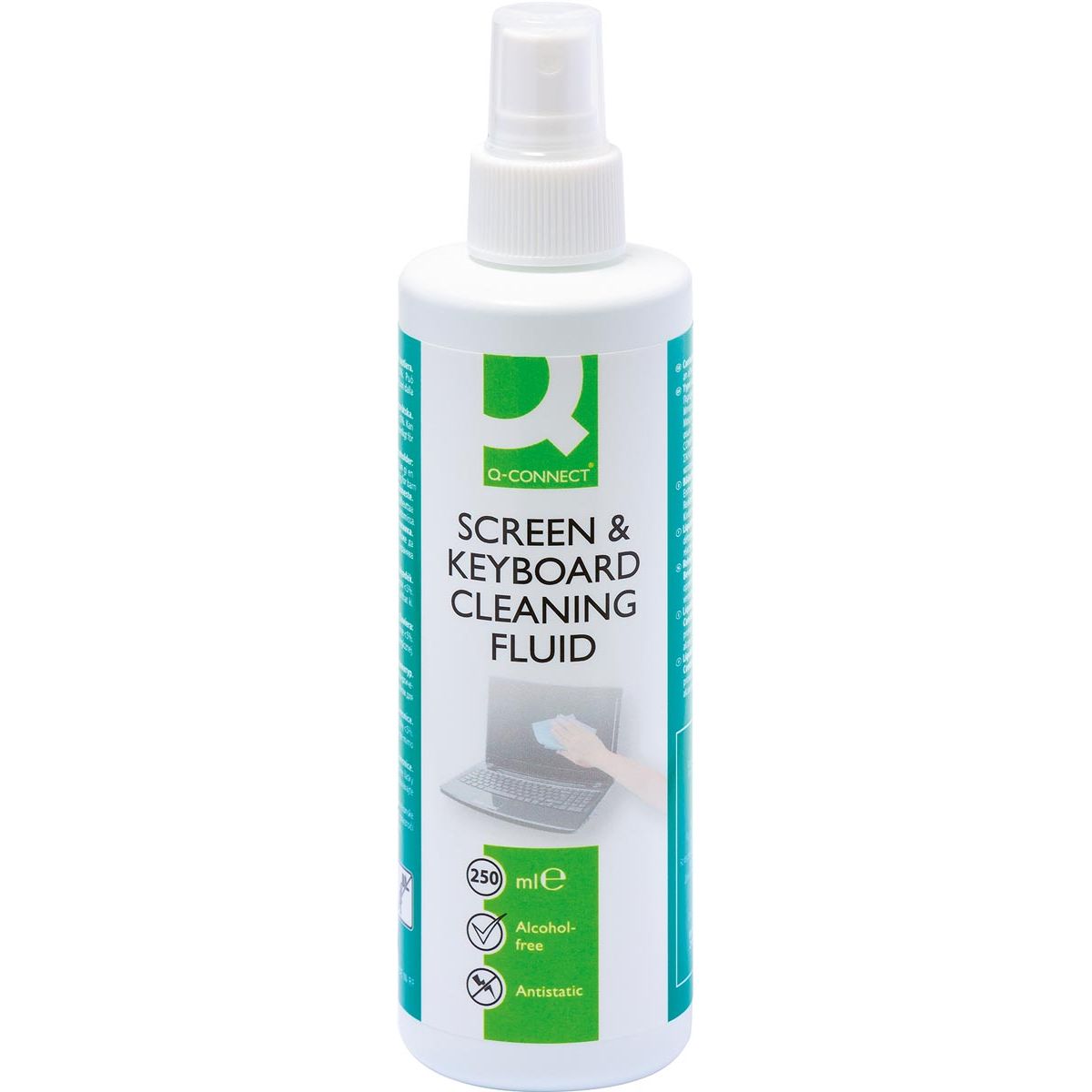Q-CONNECT - cleaning spray for screen and keyboard, 250 ml aerosol