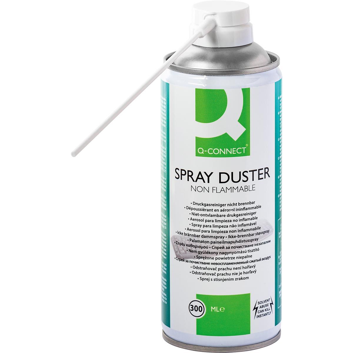 Q-CONNECT - onontvlambare persluchtreiniger, spuitbus van 300 ml