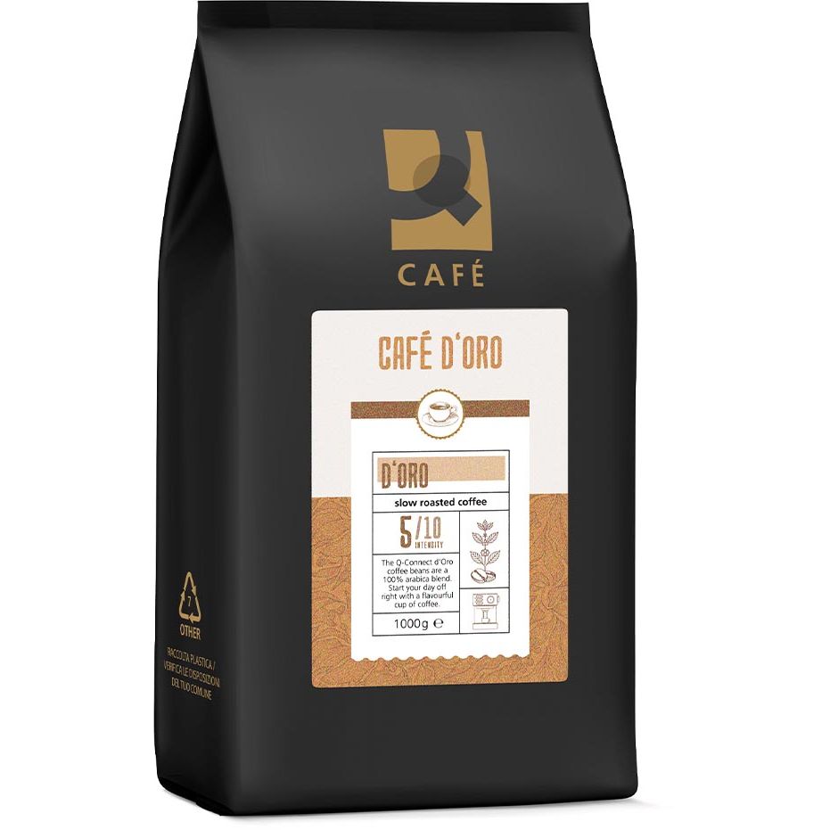 Q-CONNECT - koffiebonen Café D'Oro, pak van 1 kg