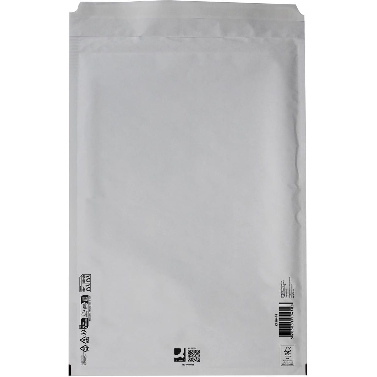 Q-CONNECT - luchtkussenenveloppen, wit, 9-I, 320 x 455 mm, pak van 10 stuks