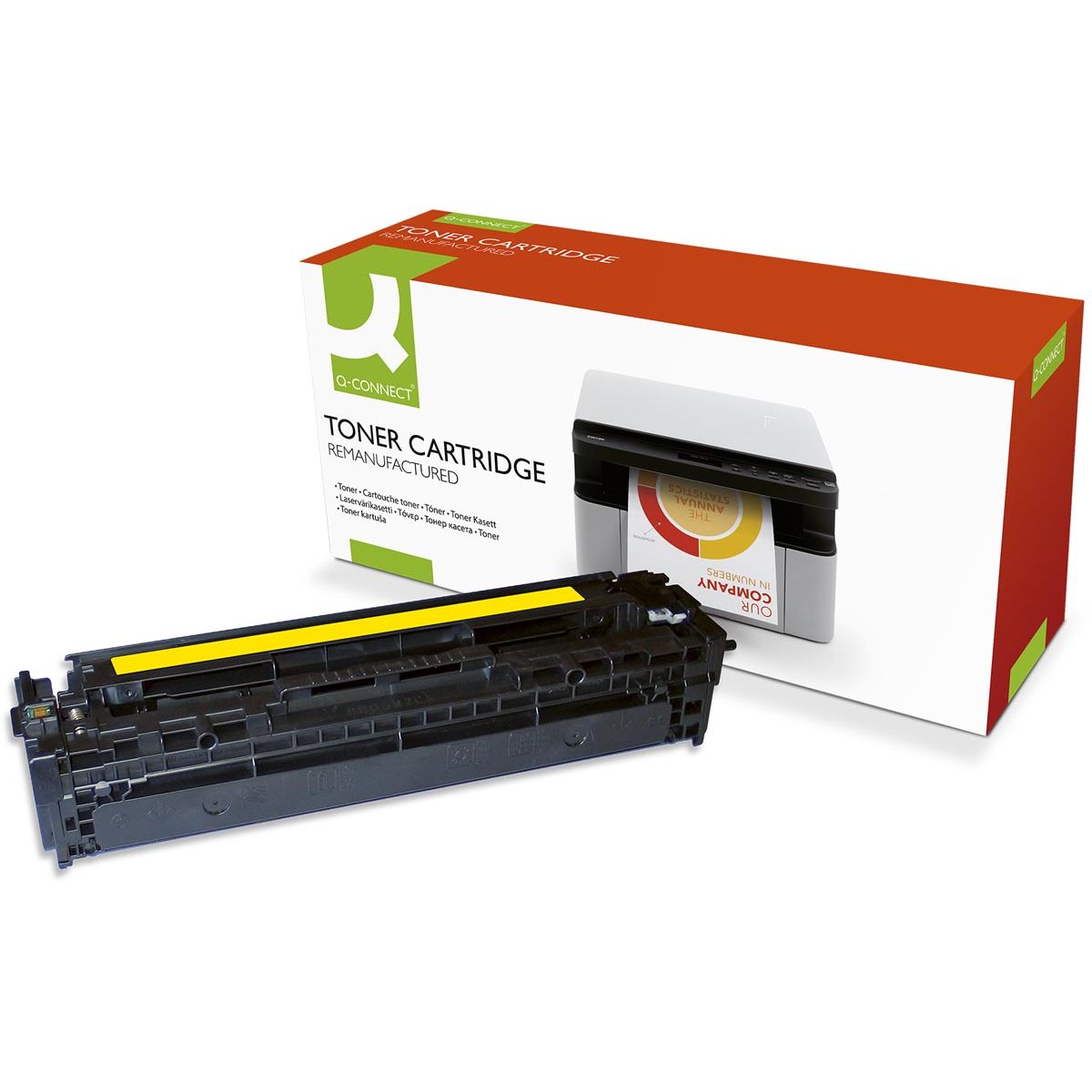 Q-CONNECT - toner geel 1400 pagina's voor OEM: CB542A