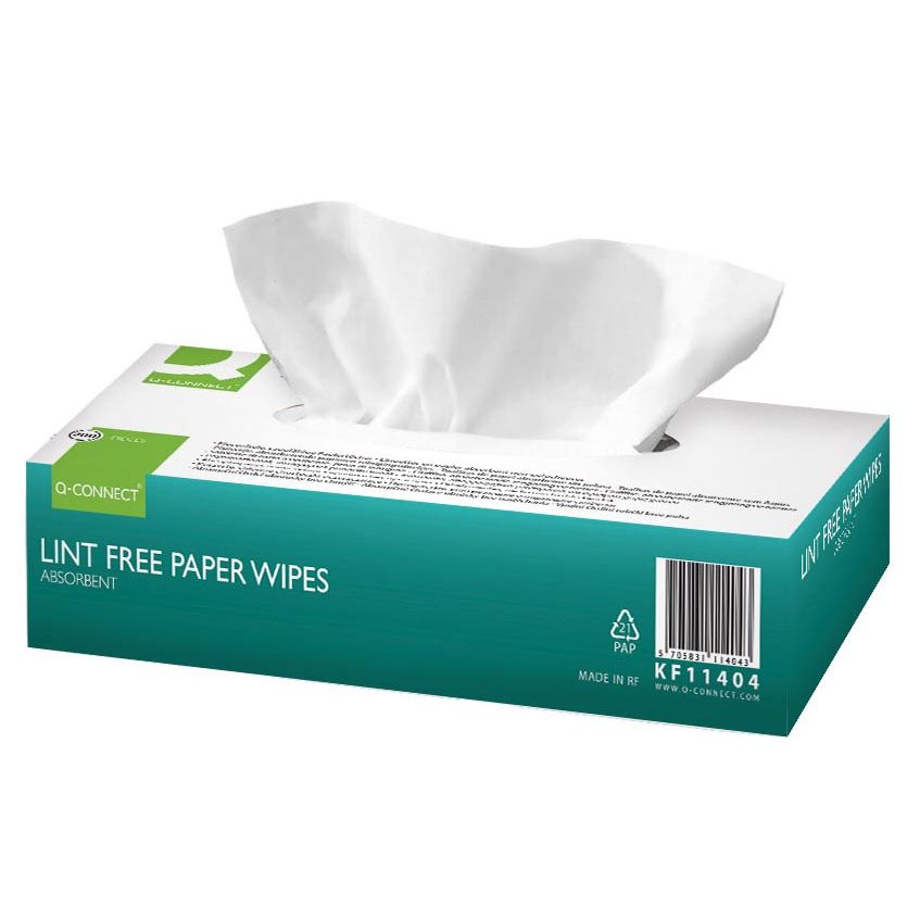 Q-CONNECT - surface cleaning wipes dry pack of 200 wipes