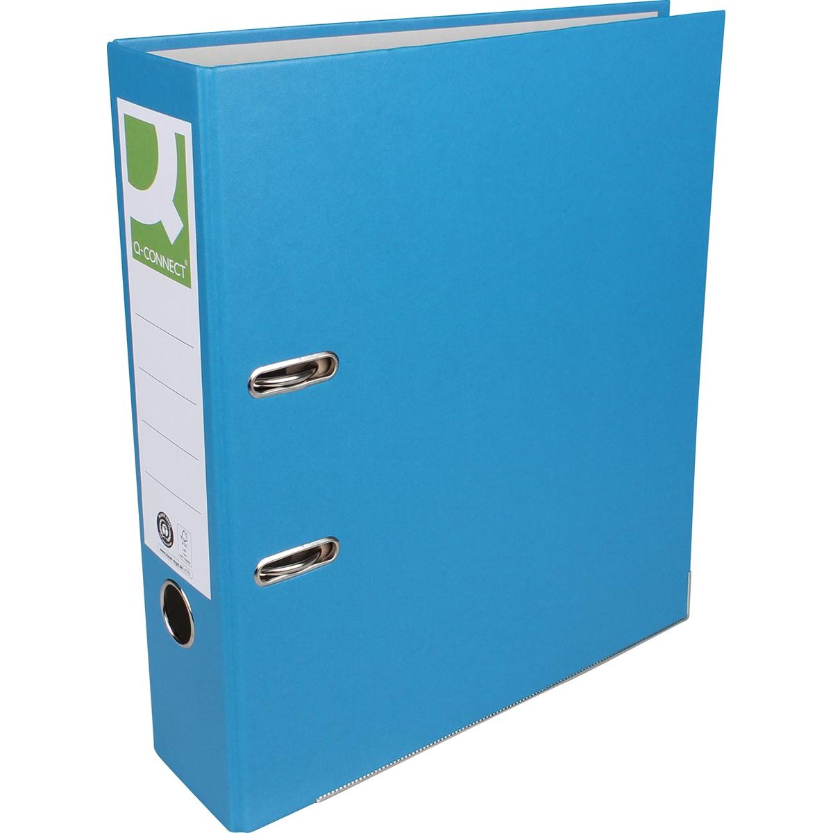 Q-CONNECT - ordner, voor ft A4, uit Recycolor papier, rug van 8 cm, blauw