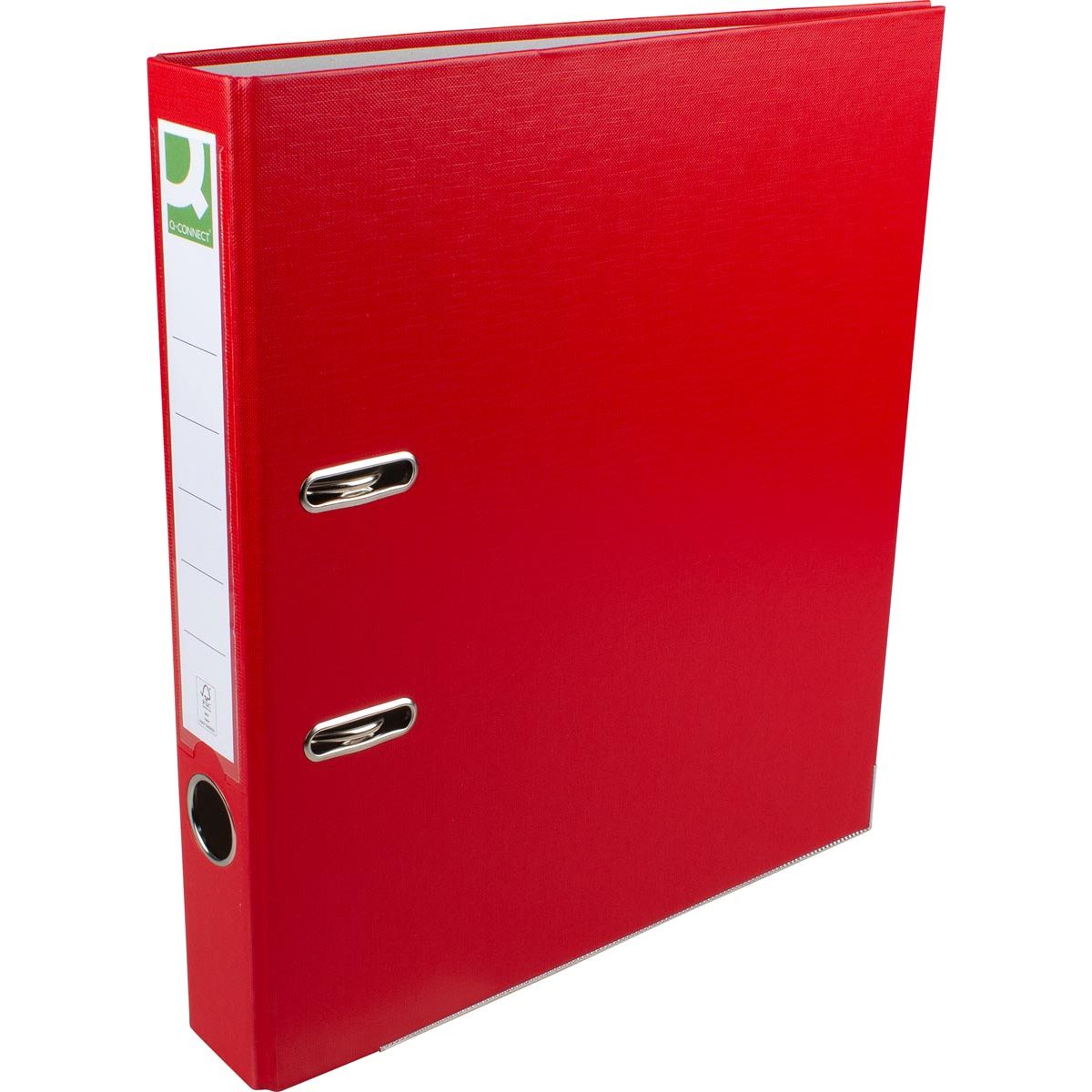 Q-CONNECT - ordner, voor ft A4, uit PP en papier, met beschermrand, rug van 5 cm, rood