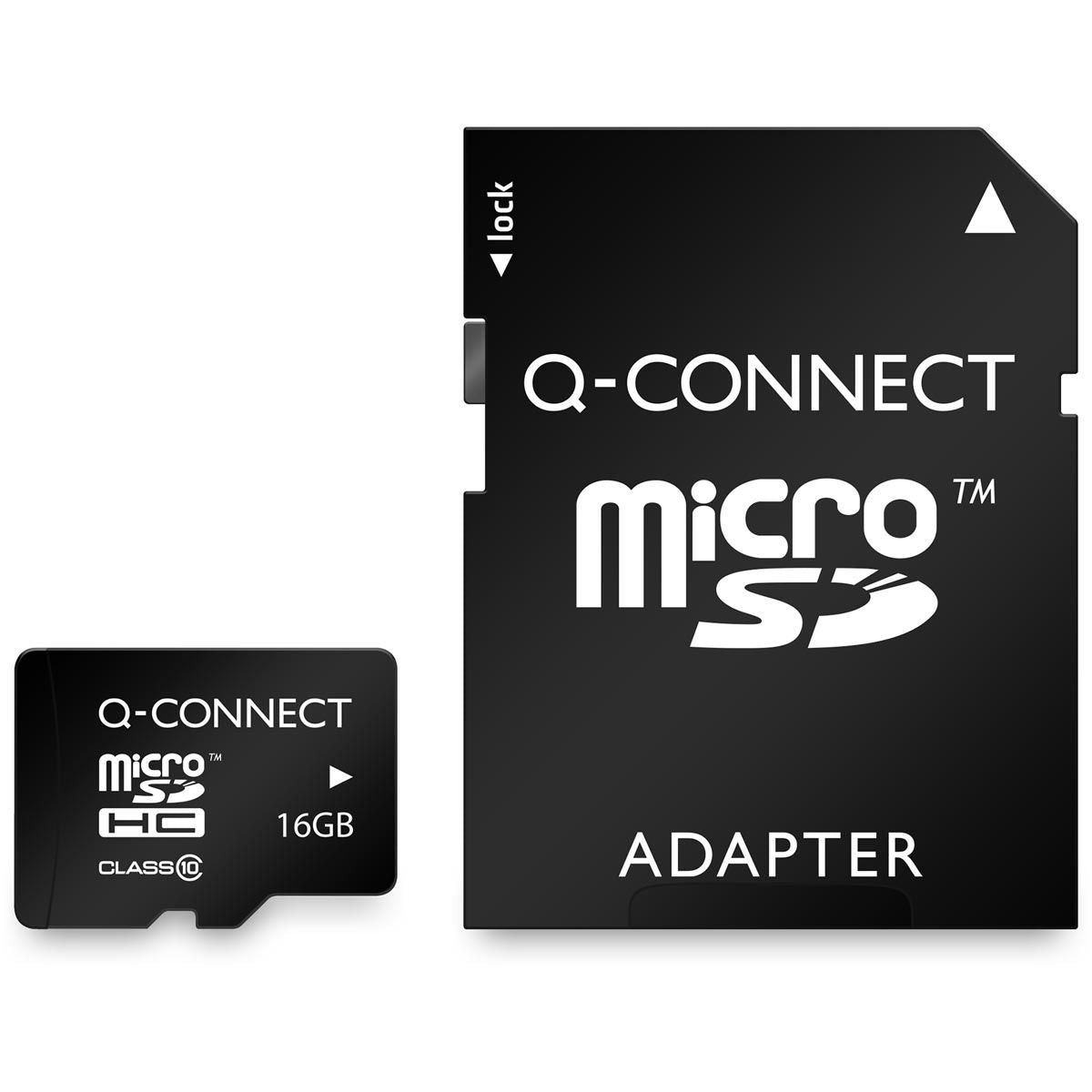 Q-CONNECT - microSD geheugenkaart, met SD-adaptor, 16 GB